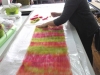 seaweed scarf, laying out